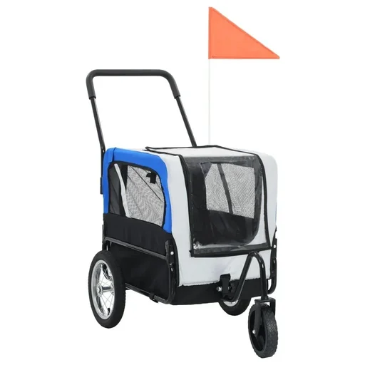 "2-in-1 pet bike carrier on the handlebar image"