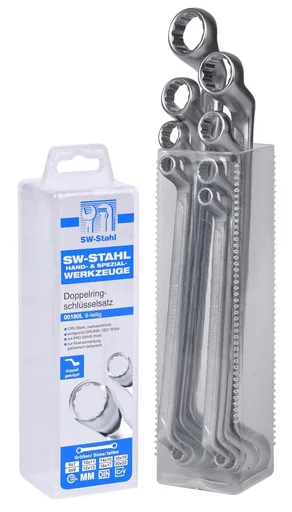 "Double ring spanner set, offset, 8-piece image"