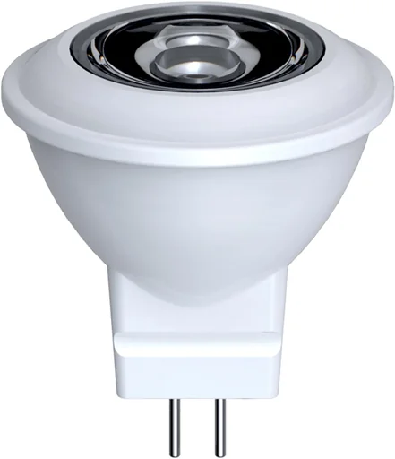 "LED reflector lamp MR11 with 3 watts, GU4, warm white image"