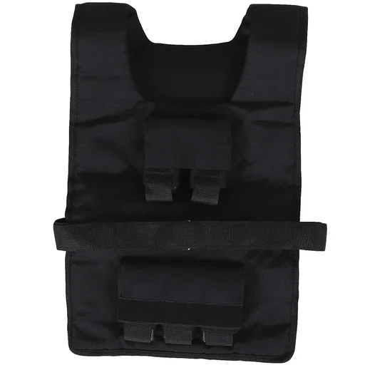 "Training vest with 20 iron weights black image"