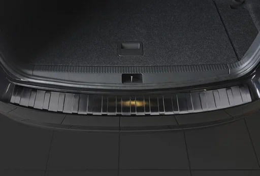 "Stainless steel loading sill protection for Skoda Octavia III Combi FL - graphite / black, model year FL 2016> image"