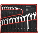 Complete 12-piece open-end wrench set - Chrome Vanadium - 6-22mm