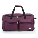 Travel bag with trolley function - 85L - Purple - Trolley bag