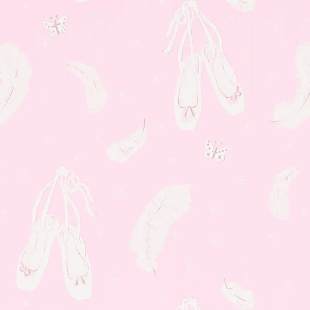 "Little Sanderson Abracazoo papier peint chaussons de danse rose image"