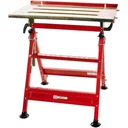 Adjustable steel workbench - max. 150 kg - easy to transport