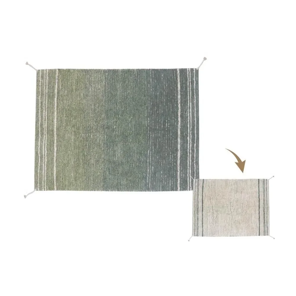 "Lorena Canals tapis réversible lavable "Reversible Twin" bleu, Taille: 170 x 240 cm image"