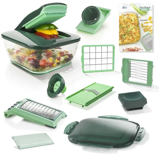 "Nicer Dicer Chef, 15-piece set + FREE recipe booklet image"