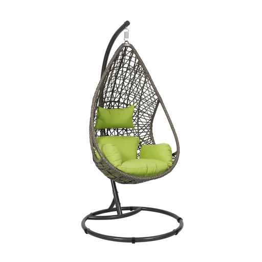 "Garden hanging chair "Kuba" - brown/green image"