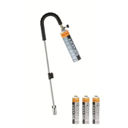 "Sievert weed burner with piezo and 3x Sievert gas bottle image"