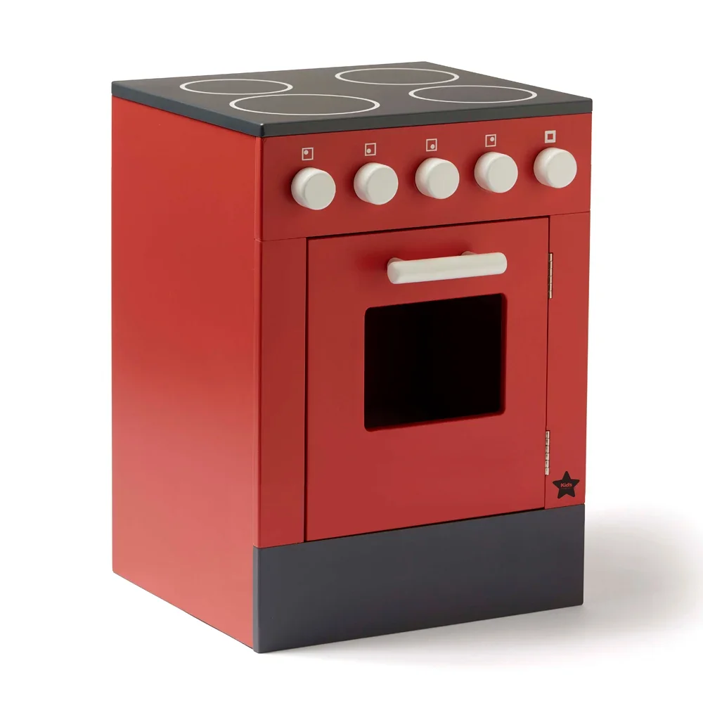 Kids Concept Cuisinière en bois rouge