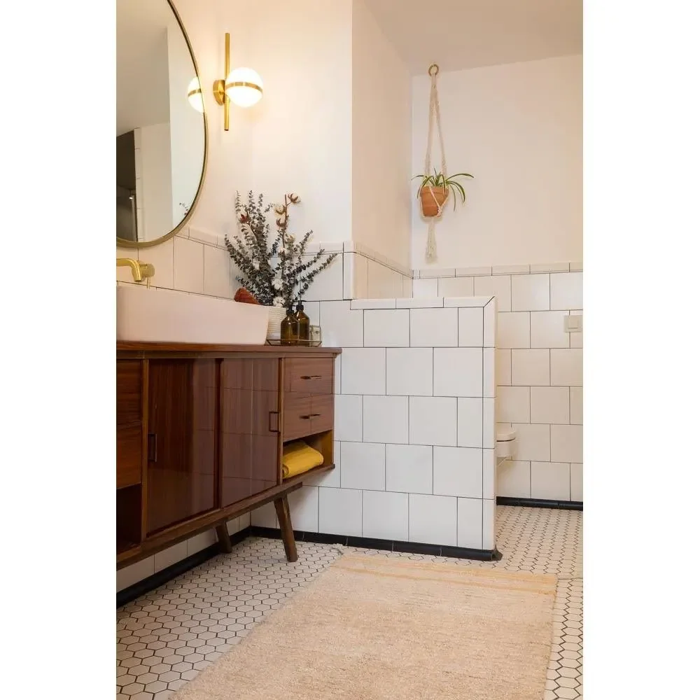 "Lorena Canals Tapis réversible lavable "Reversible Twin" jaune, Taille: 80 x 140 cm image"