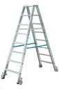 Step double ladder 2 x 4 steps ladder aluminum mobile