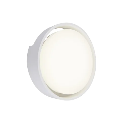 "GENUA LED outdoor wall light, white, IP44, 18 watts, 1,500 lm, 4,000 K image"