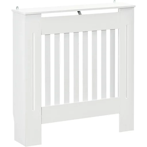 "Radiator cover radiator cover 78x19x81cm radiator cover for bedroom living room MDF white image"