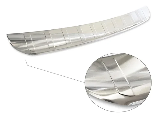 "Stainless steel loading sill protector, Mercedes GLB Crossover X247, 2019>, OEM quality, brushed, deburred edge image"
