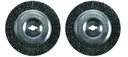 Steel brush set of 2