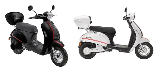 "E-scooter Luxxon E3000, 45 km/h (moped class), white image"
