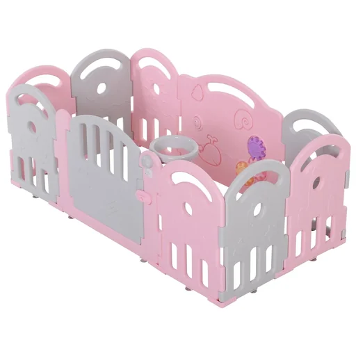 "Baby playpen with ball basket and 3 gears image"