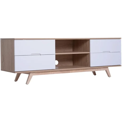 "TV table TV cabinet TV board lowboard TV cabinet base cabinet 4 x drawer 2 x shelf 150 x 40 x 50 cm image"