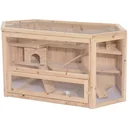 Hamster cage, rodent cage, mouse cage, fir wood natural