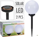 2x Nampook Solar Garden Lamp Set of 2 - 20cm - Solar Powered
