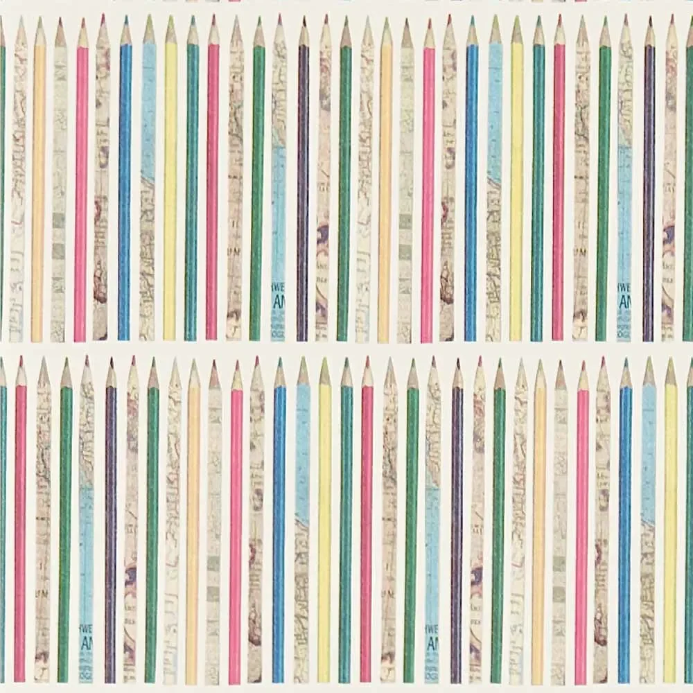 Little Sanderson Abracazoo papier peint crayons colorés