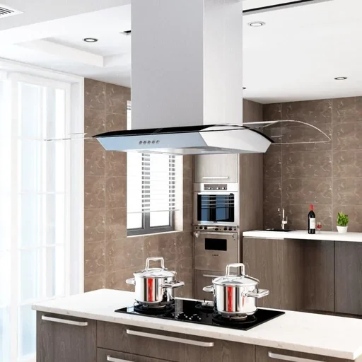 "Island hood 756 m³/h LED 90 cm stainless steel image"