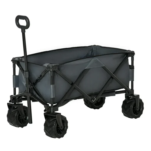 "Handcart Foldable handcart 360° garden cart Transport cart with telescopic handle Adjustable handle height Beach cart image"