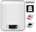 Digital kitchen scale silver stainless steel