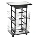 Servant on wheels, black