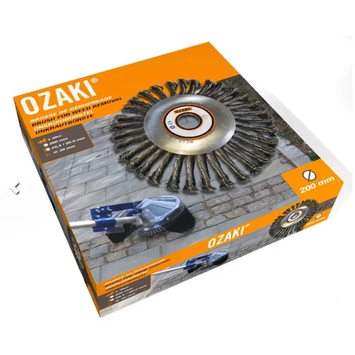 "Ozaki weed brush (200 mm, bore 20/25.4 mm) image"