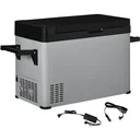 Electric Cooler - 50 liters - with LCD display and 2 operating modes - 110-240 V - Gray/Black