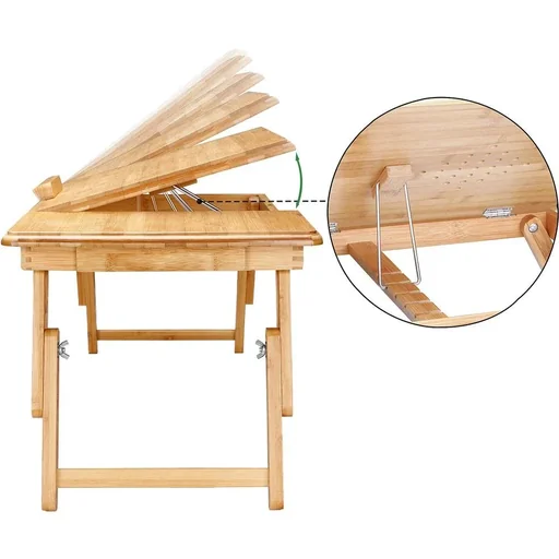 "Laptop table - with drawer and ventilation openings image"