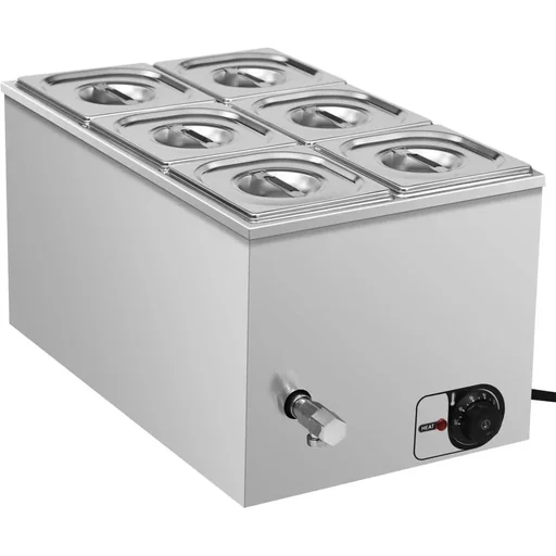 "Bain-Marie food warmer 1500 W GN 1/6 made of stainless steel image"