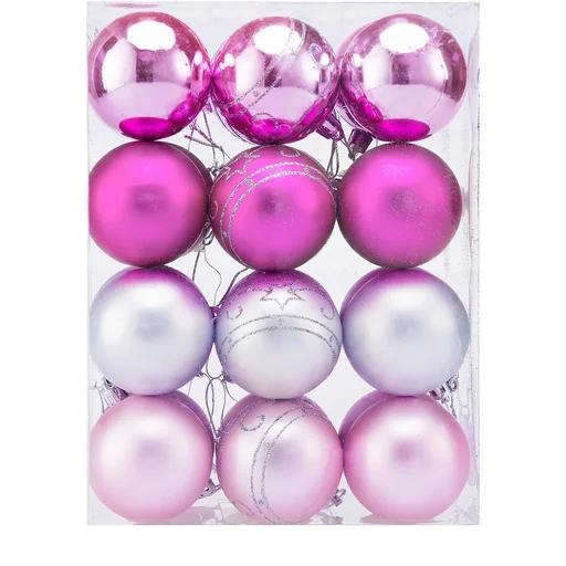 "Balls 24 pieces pink - diameter 6cm image"