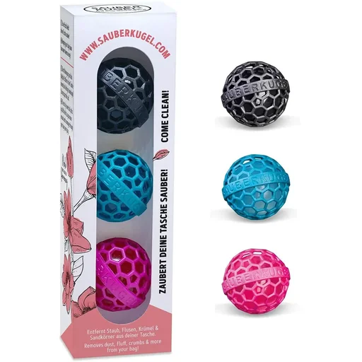 "Clean Ball - Pocket Cleaner - Cleaning Ball - Reusable - 3-Pack - 3 Colors image"