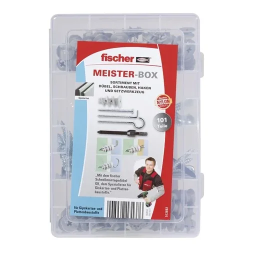 "Universal dowel UX Meister Box with screws, hooks, 101 pcs. image"