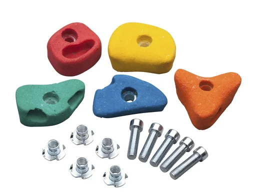 "Climbing holds colorful 5 pcs in size S image"