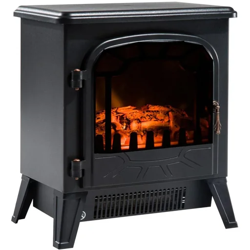 "Electric fireplace with flame effect image"