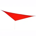 Sun sail (6x6x6m) triangles rust red HDPE - breathable