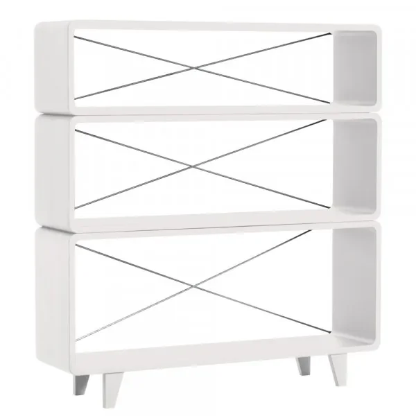 "Laurette Bibliothèque Millefeuille, Couleur: blanc image"