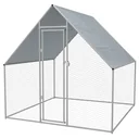 Outdoor chicken coop 2x2x1.92 m galvanized steel