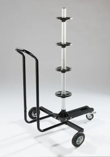 "Dino tire trolley with parking brake including protective cover, various tire widths image"