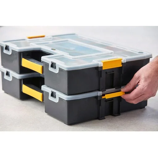 "SortMaster Organizer Combipack 2 pieces - lockable - stackable - 33x43x9 cm image"