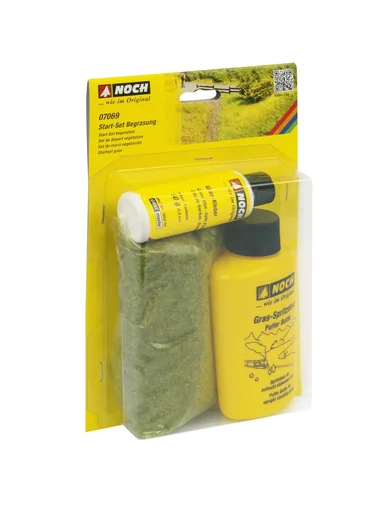 "Starter set grassing, spreading material, H0 gauge image"
