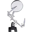 Tool soldering aid third hand with magnifying glass 5x65mm