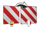 Warning sign for bicycle racks, 2 in 1, for Spain & Italy, approx. 50 x 50 cm