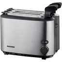 Toaster with sandwich grill / removable grill - 540 Watt - Silver