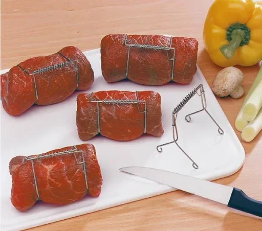 "Roulade clamps, stainless steel, set of 10 image"