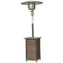 Gas patio heater silver/brown